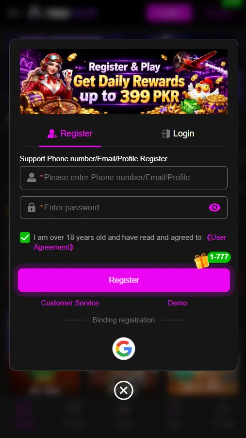 766Ace Game Register
